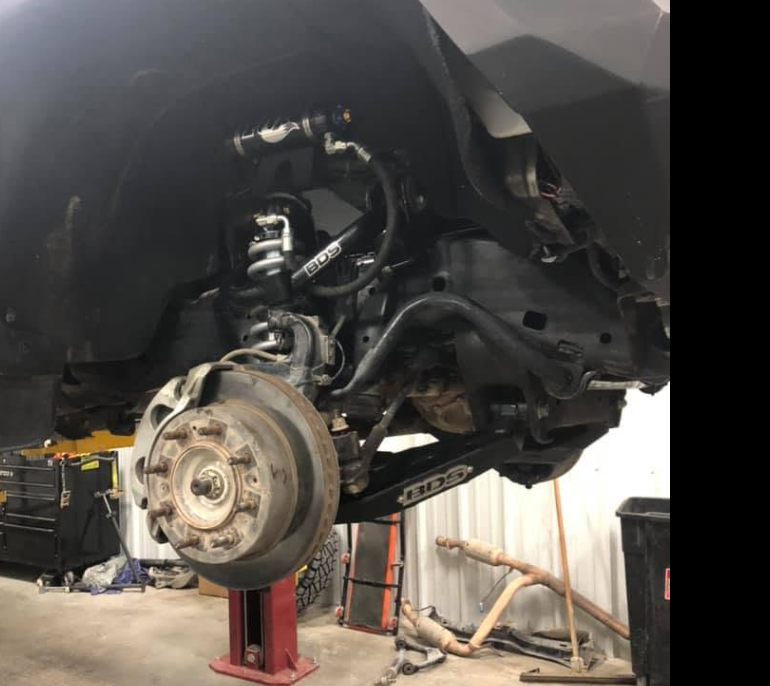 Truck suspension and brake work